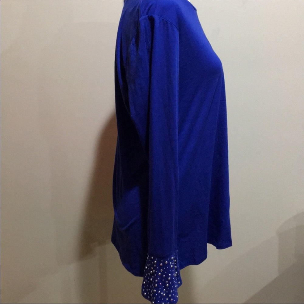 Michael Kors long sleeve tee with embellished sleeves - Picture 3 of 3